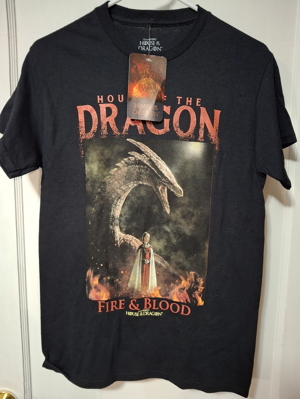 Kids' Black Graphic Tee - Fire & Blood